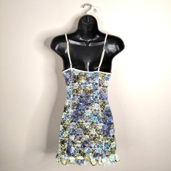 Vintage Y2K 2000s Fairy Whimsical Lace Sabrina Carpenter Babydoll Slip Dress M - Picture 2 of 7